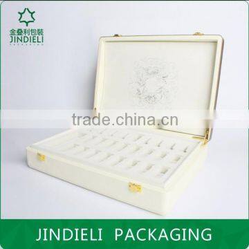 White beauty pu cosmetic gift box packaging