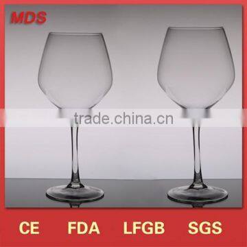 OEM glass wholesale clear petwer glass wine goblets for wedding