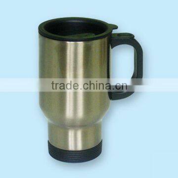 14oz Stainless Steel-Full Silver/ Coated Mug/ Sublimation Mug/Dye sub Mug/Photo Mug/Gift Mug/Photo Mug/Heat Transfer Mug