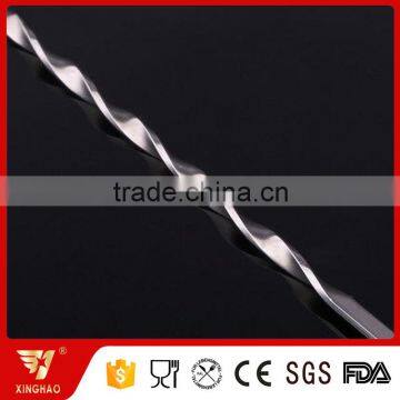 Two Head Stainless Steel Bar Spoon With Long Twist Handle