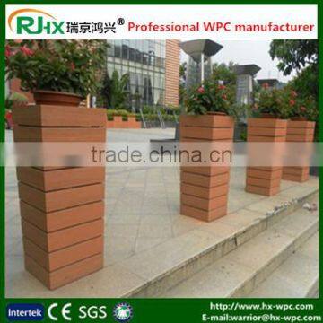 WPC flower box,garden or cultural square center with high quality