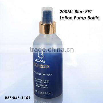 200ml blue pet lotion bottle