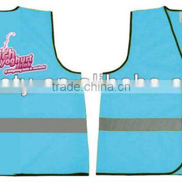 hi viz blue reflective safety vest