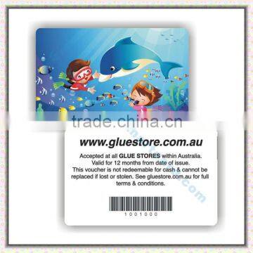 CR80 PVC barcode card for promotional