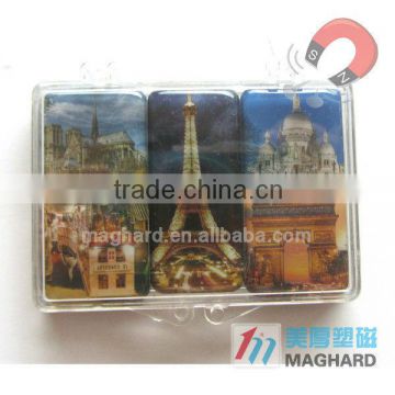 Flexible epoxy fridge magnet souvenir paris magnet