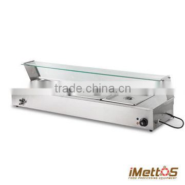 Full stainless steel table top food warmer electric bain marie