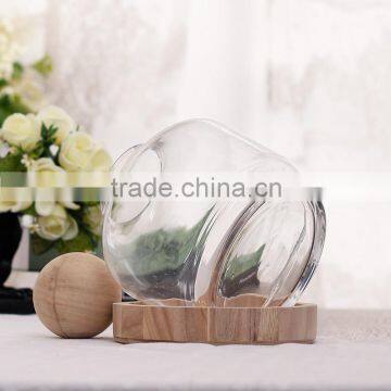 Handmade Clear Glass Planter photo-2