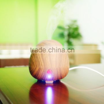 Mini Portable Mist Maker Aroma Essential Oil Diffuser Ultrasonic Aroma Humidifier Light Wooden USB Diffuser