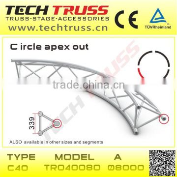 C40-TR04008O aluminum circular truss , arch truangle truss