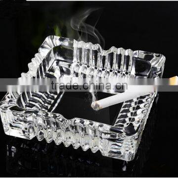 hot sale cheap square glass crystal ashtray