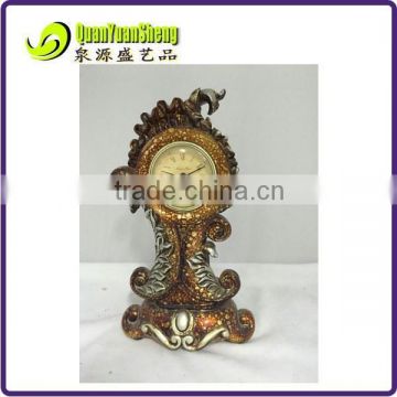 Resin antique clock for home decoration