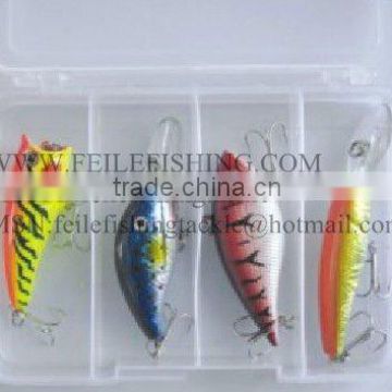 FISHING LURE BOX SERIES plastic box four lures