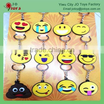 4.5CM Plastic Emoji Keychain For Capsule Toy