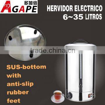 Water boiler Water Urn Tea Boiler Tea urn 6-35 Liters sus-bottom with anti-slip rubber feet