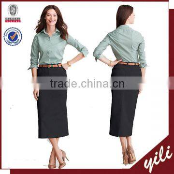 readymade garments wholesale market Women's Long Chino straight Skirt