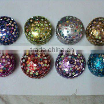 round metal jewellery boxes set of 3 pcs