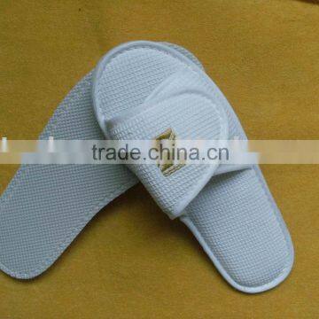 new style white waffle material hotel slipper