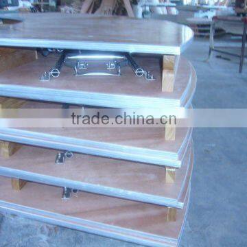 serpentine wood wedding banquet folding table