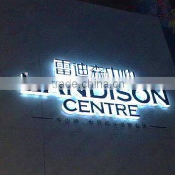 LED Back Lit Open Sign Reverse Stainless Steel Letter