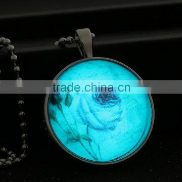 Rose Glowing Necklace DIY Jewelry Glass Dome Pendant--accept Your Picture to do It. photo-4