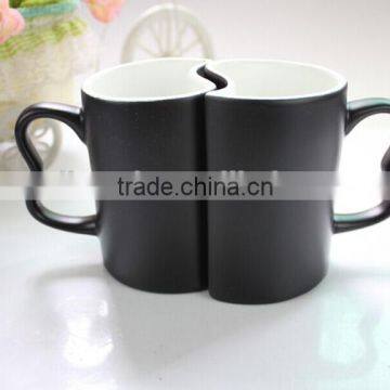 Wholesale sublimation mug, magic couple mug for lover gift