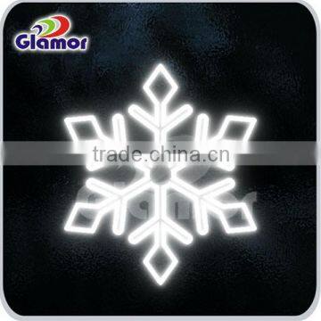 UL cUL CE approval white color led snowflake motif light for wedding decoration