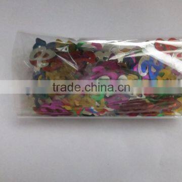 1.3X1.5cm 1.0x1.3cm 1.0x1.1cm Metallic PVC 20 21 25 Happy Birthday Confetti for Party Decoration photo-4