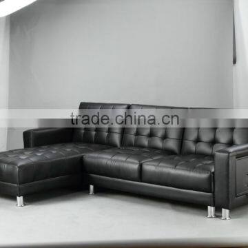 Living room PVC/PU Corner Sofa Bed