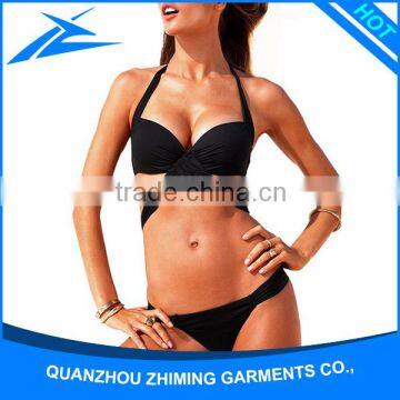 Ladies Micro Bikini Swimwear Padded Oem With Adjustable Straps