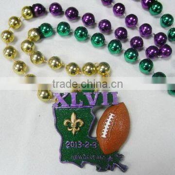 Mardi Gras Beads Plastic Necklace MOT Beads