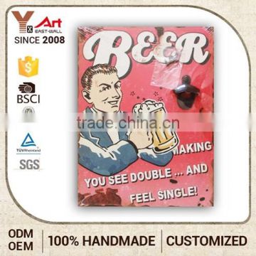 Promotion Oem Production Handmade Signs Custom Bottle Opener