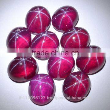 103.5 Ct Ruby Star Sapphire 6 Rays Lab Created Stone