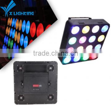 16pcs 30W RGB 3in1 led blinder matrix/ led audience background light/ led stage light