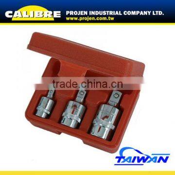 CALIBRE 1/4", 3/8" and 1/2"Drive 3PC Universal Joint Socket