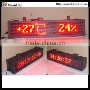 Outdoor double sides Red color RF wireless communication P10-16x96R LED advertising screen price