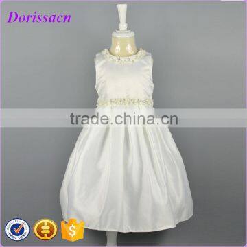 cheap white children girls dresses western party wear ruffle wedding cltohes for baby girl