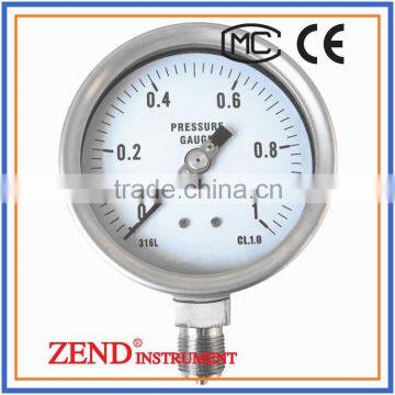 All Stainless steel pressure gauge low price but good quality