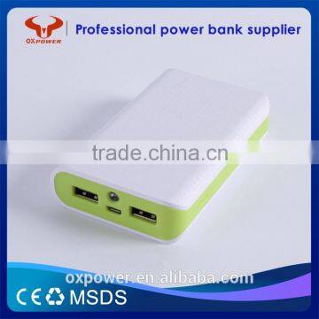 2016 factory cheapest price fast charging hot sell high capacity USB portable 7800mah power bank