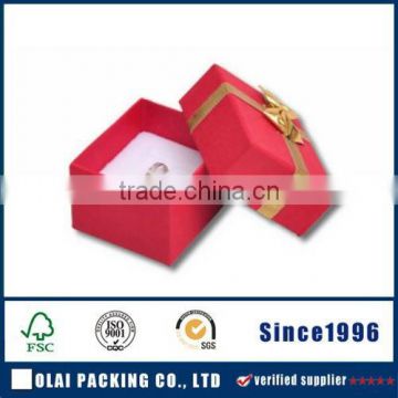 015 China Supplier Custom Cardboard Paper Jewelry Cheap Ring Box