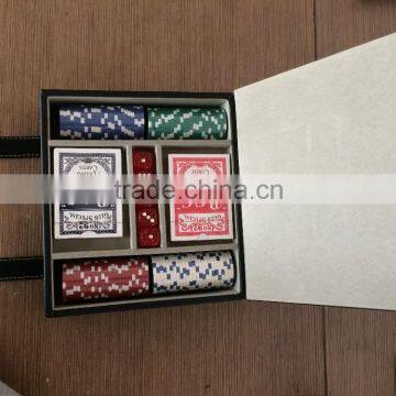 11.5g 100pcs Poker Chips Set With Numbers in Leather Case photo-4