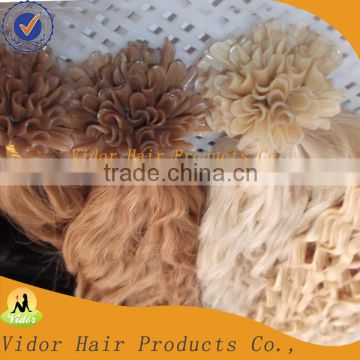 Wholesale 5A quality U-Tip hair natural wave 100% brazilian human hair extension