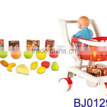 Fashion Kid Toy Funny Plastic Shopping Cart Supermarket Shopping Trolley photo-4