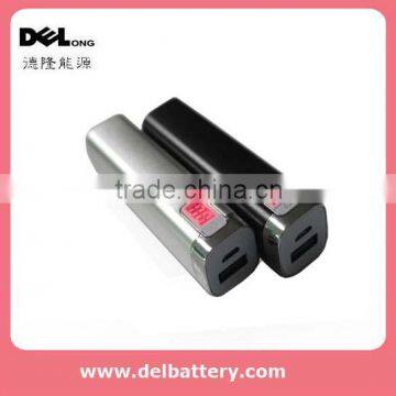 DELONG Newest portable mobile power bank with led screen can display electric quantity