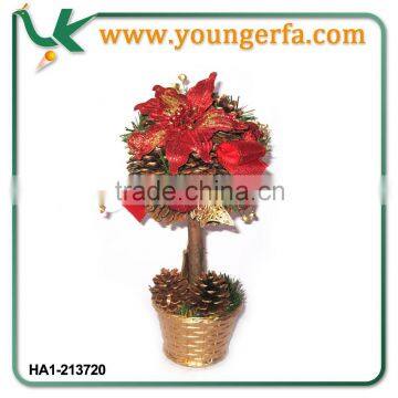 High Quality 12" Natural Pinecone Christams Stand Tree