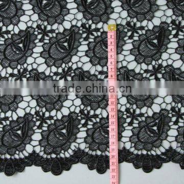 Cotton eyelet embroidery fabric for lady dress;polyester mesh fabric