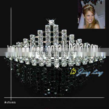 new custom design wholesale small mini pageant crown cheap tiara