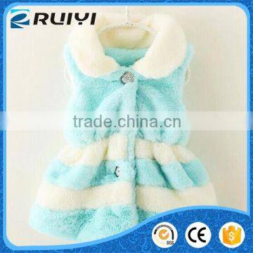 children clothing 2016 fancy fake fur winter waistcoat