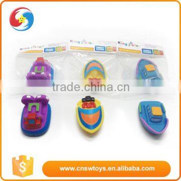 Promotional mini non-toxic speedboat ship floating toy bath toys for baby