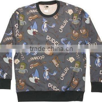 rock band custom crewneck printed Mens sweatshirt sublimation