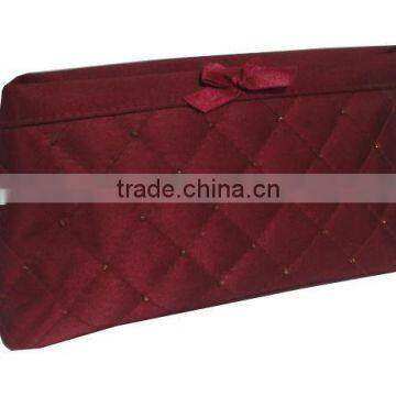 2013 beautiful wholesale satin cosmetic bag